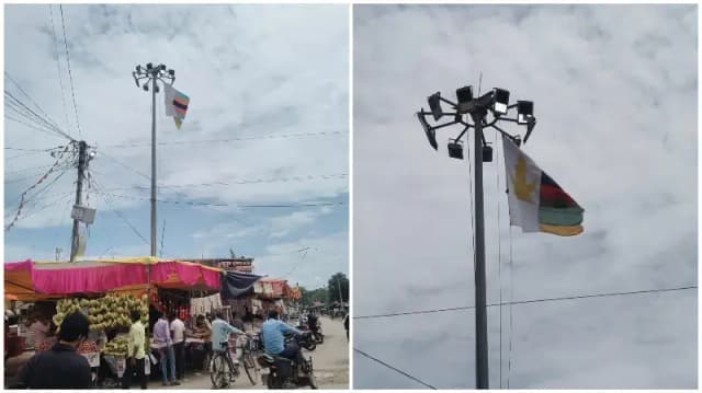 Sonbhadra News: एक साल बाद जली हाईमास्ट, दो दिन में फिर गुल, बभनी बाजार में छाया अंधेरा.