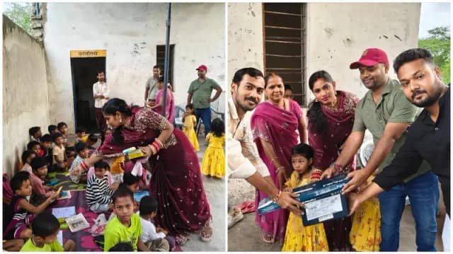 Sonbhadra News: बिट्टू के तीसरे जन्मदिन पर परिवार ने बांटी खुशियां, विद्यालय को भेंट किया सीलिंग फैन.