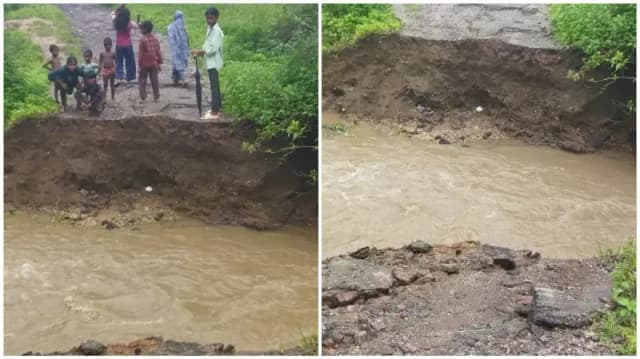 Sonbhadra News: अधौरा-रम्पाकुरर सम्पर्क मार्ग की पुलिया बही, भारी बारिश से आवागमन बाधित, ग्रामीणों को परेशानी.