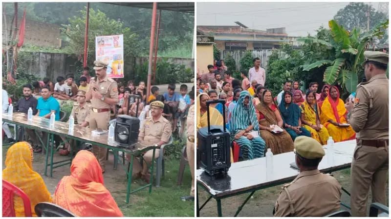 Sonbhadra News: तारापुर में नशे के खिलाफ पुलिस ने चलाया जागरूकता अभियान, ग्रामीणों को बताए दुष्प्रभाव.
