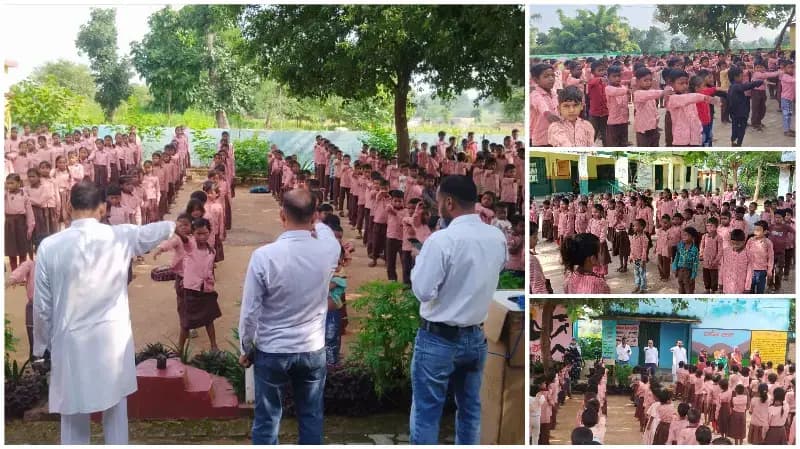 Sonbhadra News: बभनी के 125 परिषदीय विद्यालयों में चला संचारी रोग नियंत्रण जागरूकता अभियान.