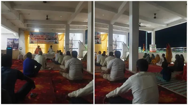 Sonbhadra News: बभनी में योग शिविर के दसवें दिन प्राणायाम और ओंकार जप का महत्व बताया.