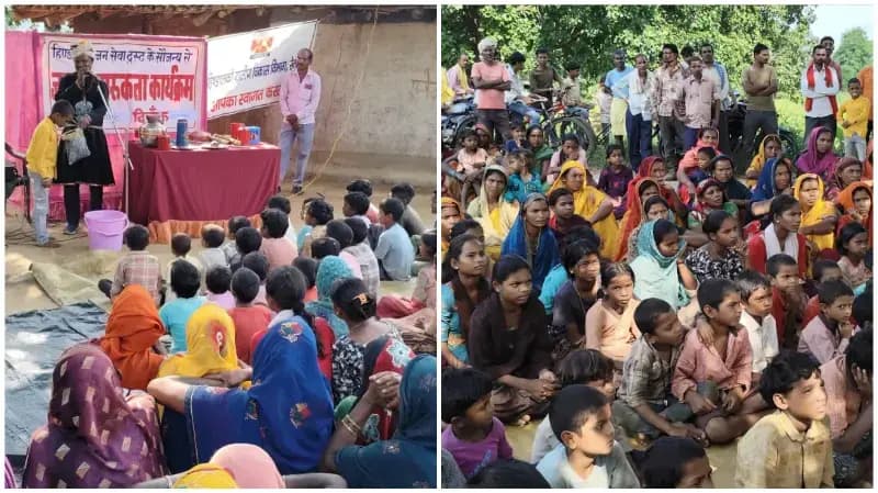 Sonbhadra News: कठपुतली और जादू के जरिए स्वच्छता का संदेश, घाघरा गांव में हिण्डाल्को ने चलाया जनजागरूकता अभियान.