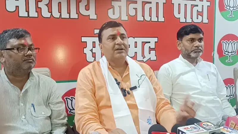 Sonbhadra News: भाजपा प्रदेश उपाध्यक्ष रमेश सिंह, विपक्ष पर साधा निशाना; यूजीसी, एससी-एसटी एक्ट और पर्यावरण पर भी रखी बात.