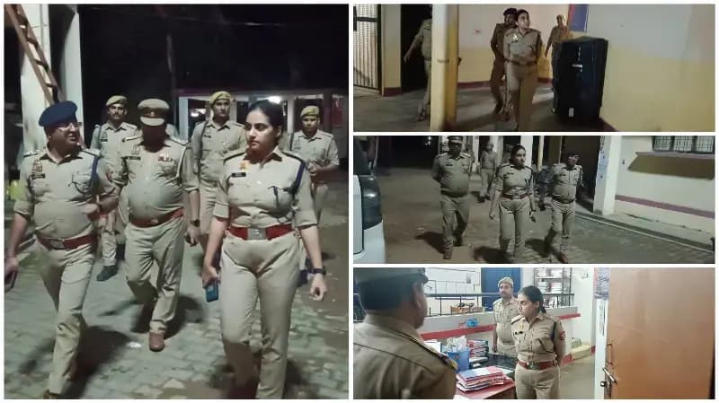 Sonbhadra News: एएसपी मेविस टॉक का कोन थाने पर औचक निरीक्षण, लापरवाही न बरतने और फरियादियों की शिकायतों के त्वरित निस्तारण के निर्देश.