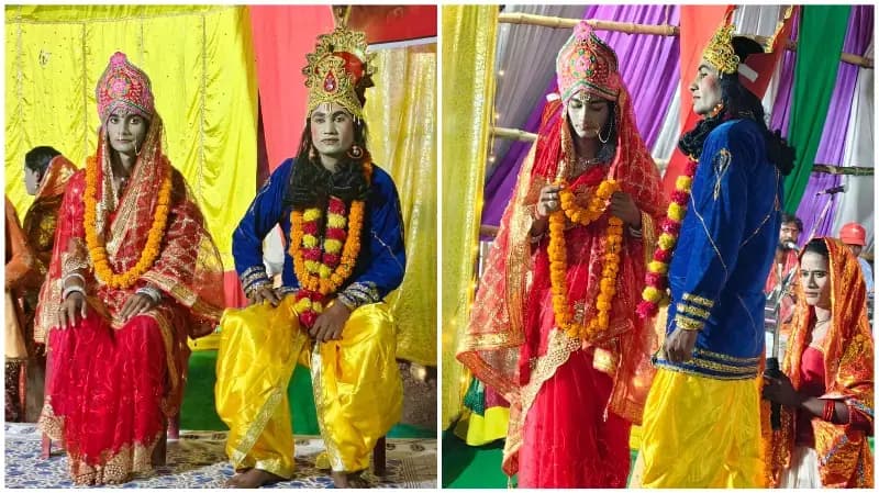 Sonbhadra News: सहगोड़ा में रामलीला के चौथे दिन राम-सीता विवाह का भव्य मंचन, जयकारों से गूंजा परिसर.
