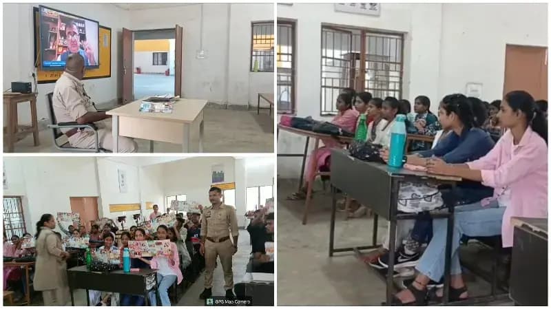 Sonbhadra News: मिशन शक्ति टीम ने छात्राओं को साइबर ठगी से बचाव के बताए तरीके, साइबर सुरक्षा के प्रति किया जागरूक.