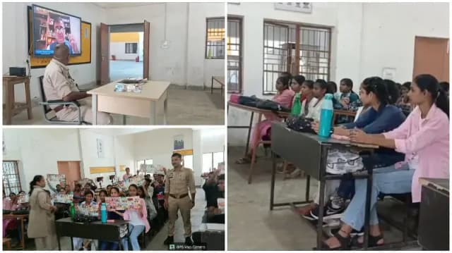 Sonbhadra News: मिशन शक्ति टीम ने छात्राओं को साइबर ठगी से बचाव के बताए तरीके, साइबर सुरक्षा के प्रति किया जागरूक.