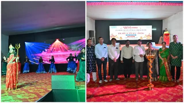 Sonbhadra News: एनटीपीसी रिहंद में मां दुर्गा की भक्ति में डूबा सांस्कृतिक मंच, डांडिया और भजनों ने मोहा मन.