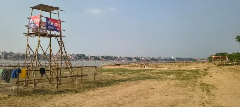 Chandauli News : एयर शो के लिए चंदौली में तैयारियां तेज, 50 हजार वाहनों की पार्किंग, गंगा किनारे बन रहे 21 वॉच टावर.

