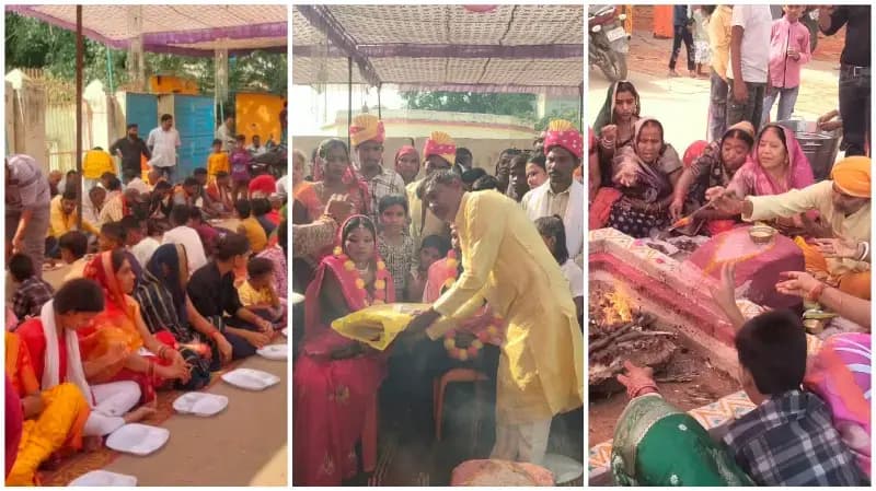 Sonbhadra News: वैदिक मंत्रोच्चार, हवन और कन्या पूजन के साथ हुआ सुनीता-मनोज का विवाह, विशाल भंडारे में उमड़े श्रद्धालु.