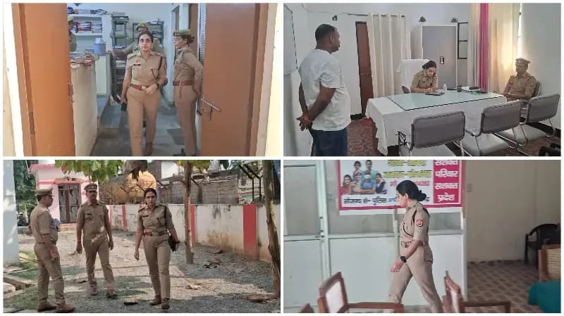 Sonbhadra News: एएसपी मेविस टॉक का ओबरा और चोपन थाने में औचक निरीक्षण, मिशन शक्ति केंद्र की जांच.
