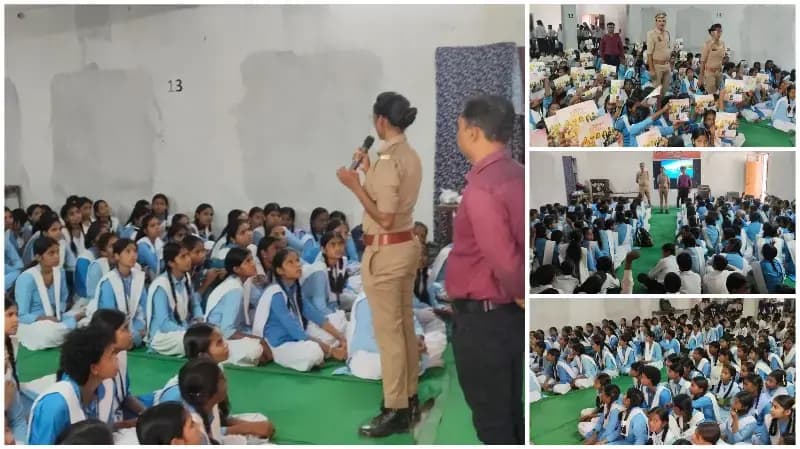 Sonbhadra News: गुरुद्वारा इंटर कॉलेज में मिशन शक्ति अभियान, छात्राओं को महिला सुरक्षा और साइबर अपराध से बचाव की दी गई जानकारी.