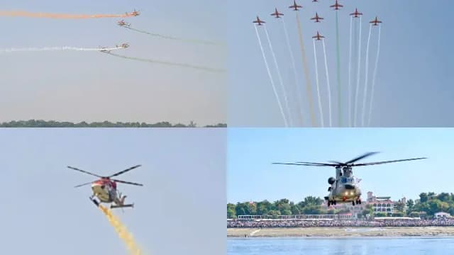 Chandauli News : काशी और चंदौली के गंगा घाटों पर एयर शो का रोमांच, काशीनाथ सिंह बोले, भारत की ताकत का संदेश.
