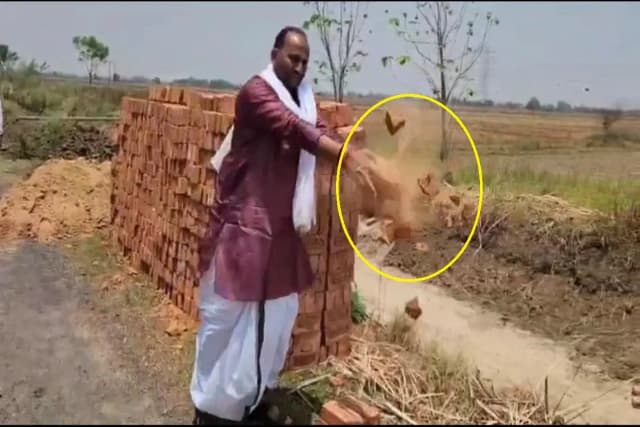Chandauli News: दोयम दर्जे की ईंट का इस्तेमाल देख भड़के पूर्व सपा विधायक, लगाया आरोप, भ्रष्टाचार की भेंट चढ़ी नहर पक्कीकरण परियोजना.
