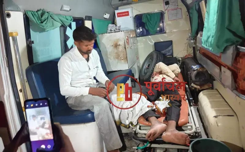 Chandauli News: तेज रफ्तार वाहन की टक्कर से दो भाई घायल.
