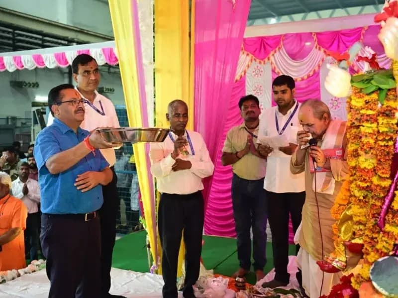 Sonbhadra News: एनटीपीसी रिहंद में विश्वकर्मा पूजा का भव्य आयोजन.