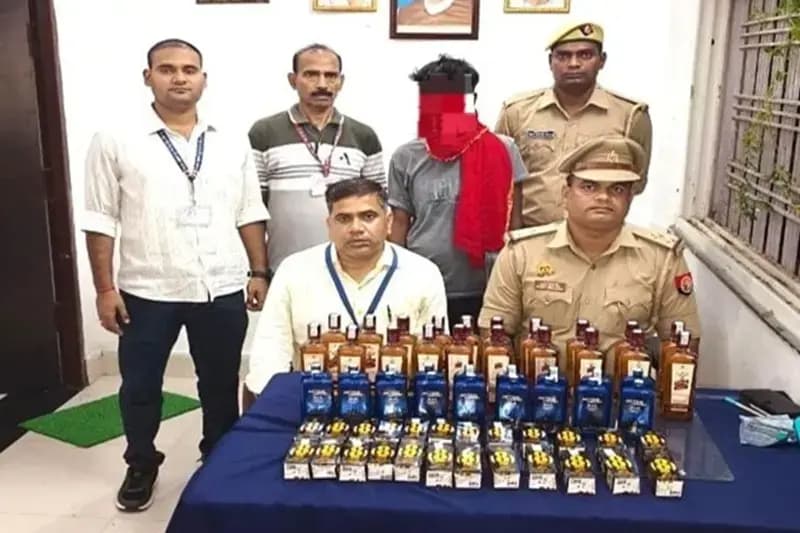 Chandauli News: शराब के साथ दो तस्कर गिरफ्तार.