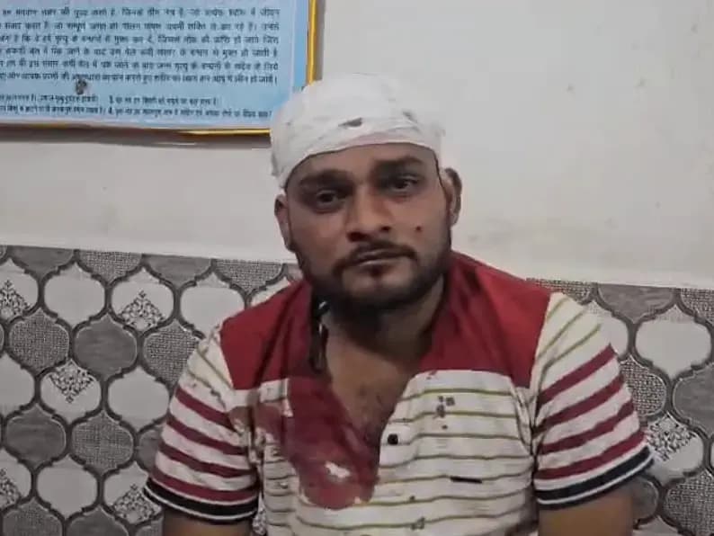 Sonbhadra News: 2 चना उठाने पर युवक पर जानलेवा हमला, लगे 27 टांके.