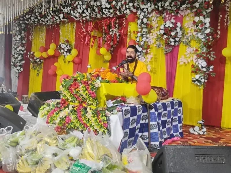 Sonbhadra News: भव्य भंडारे के साथ नव दिवसीय शिव पुराण कथा का समापन.