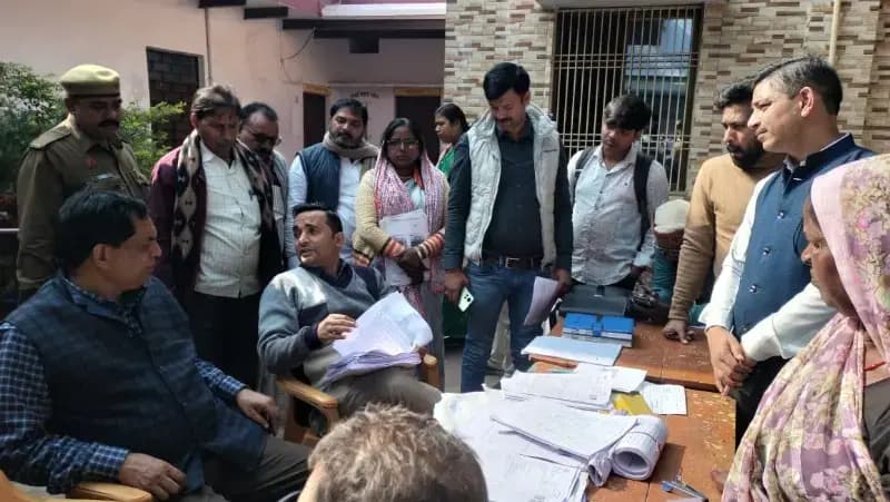 Chandauli News: तहसीलदार ने एसआईआर फिडिंग का डोर-टू-डोर किया निरीक्षण.
