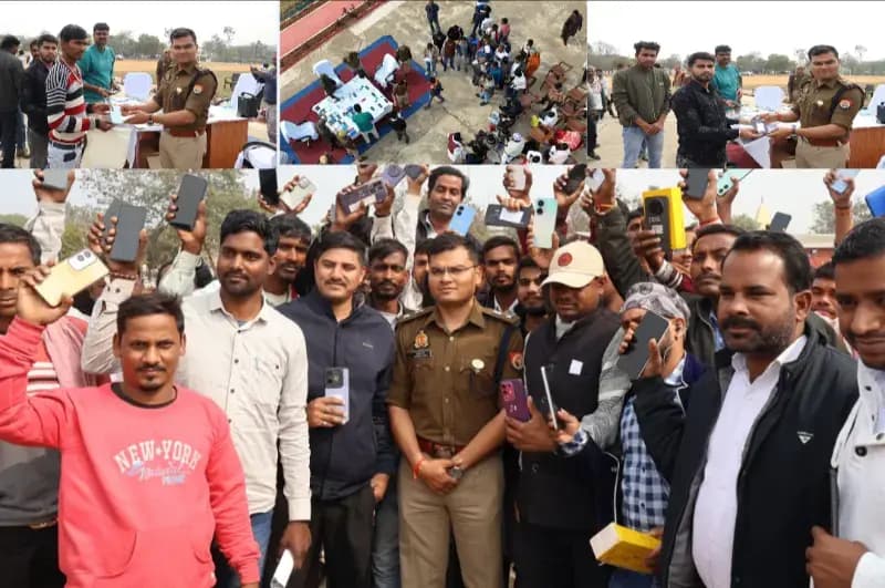 Sonbhadra News: CEIR पोर्टल से सोनभद्र पुलिस की बड़ी कामयाबी, लगभग 30 ₹लाख के 151 खोए मोबाइल फोन बरामद.