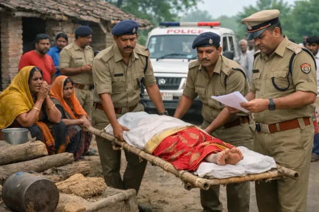 Chandauli News: विवाहिता की संदिग्ध मौत,अंतिम संस्कार की तैयारी के बीच पुलिस ने कब्जे में लिया शव.