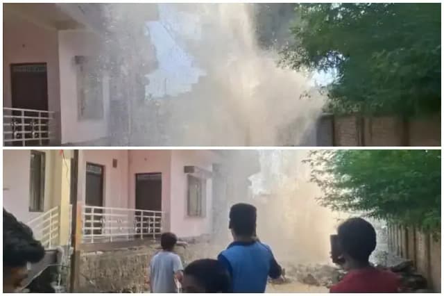 Sonbhadra News: सेक्रेड हर्ट कन्वेंट स्कूल के सामने मोबाइल कंपनी ने सड़क खोदकर छोड़ दी, लोगों में कंपनी के खिलाफ भारी आक्रोश.