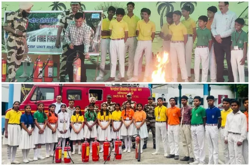 Sonbhadra News: डीएवी के विद्यार्थियों को अग्नि शमन प्रशिक्षण, सुरक्षा के विभिन्न आयामों के बारे में दी गई जानकारी.