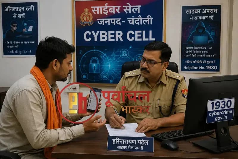 Chandauli News: ऑनलाइन ठगी का शिकार हुआ लाइनमैन, लिंक खोलते ही खाते से उड़े 10 हजार.