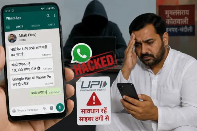 Chandauli News: सभासद का व्हाट्सएप हैक कर रिश्तेदारों से मांगे रुपये, साइबर ठगी से मचा हड़कंप.