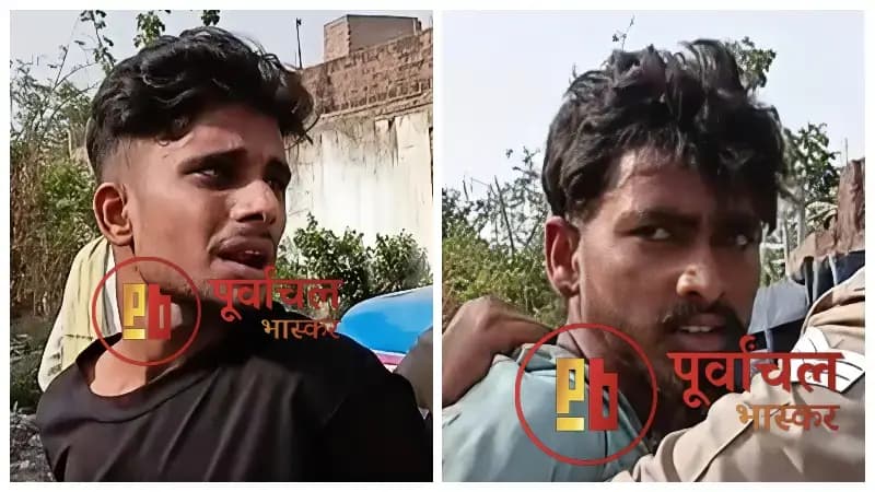 Chandauli News: ज्वेलरी दुकान में दिनदहाड़े लूट की कोशिश नाकाम, ग्रामीणों ने दो बदमाशों को दबोचा.