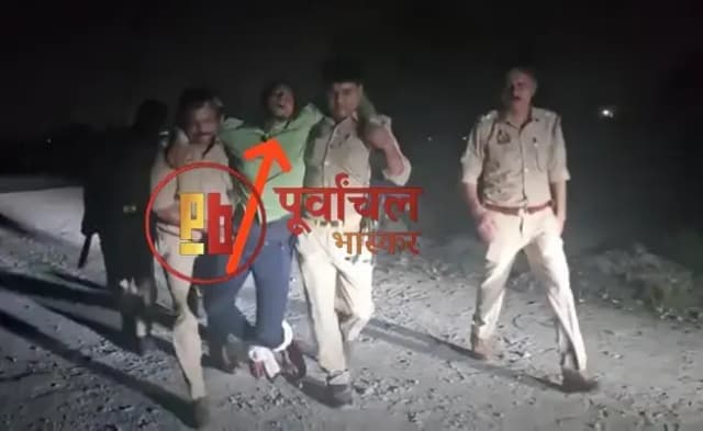 Chandauli News: मनोज कुमार हत्याकांड का 24 घंटे में खुलासा, पुलिस मुठभेड़ में शूटर के दोनों पैर में लगी गोली.