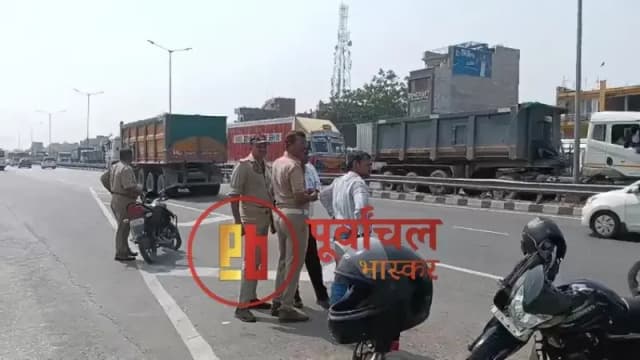 Chandauli News: नेशनल हाईवे पर ट्रक की चपेट में आने से वृद्ध की मौत, आरओबी निर्माण की मांग तेज.