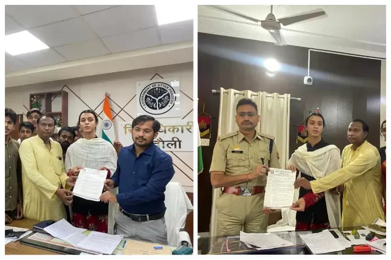 Chandauli News: सलमा किन्नर ने डीएम-एसएसपी को सौंपा ज्ञापन, स्वास्थ्य, खेल और कानून-व्यवस्था सुधार की उठाई मांग.