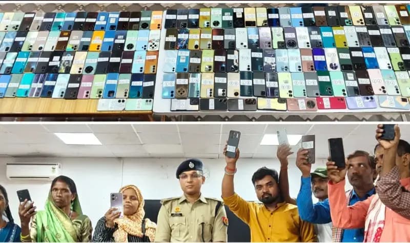 Sonbhadra News: 302 खोए मोबाइल बरामद, 45 लाख की संपत्ति लौटाकर सोनभद्र पुलिस ने जीता लोगों का भरोसा.