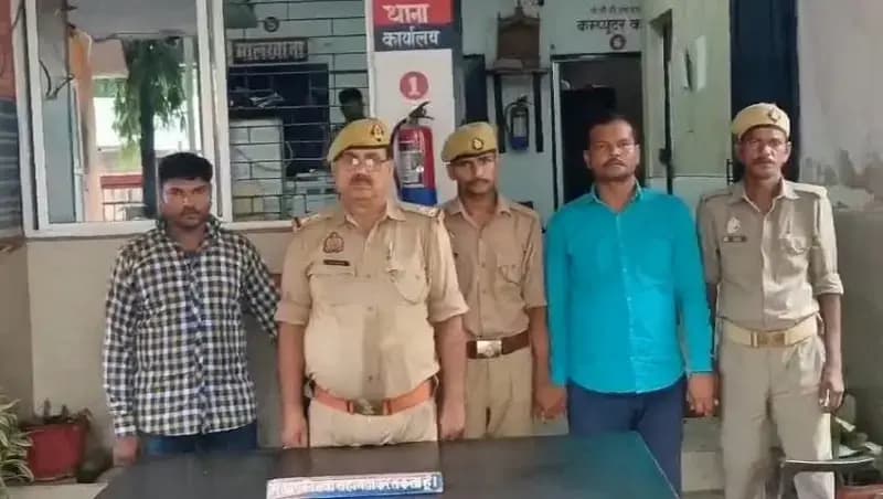 Chandauli Crime: हत्या के प्रयास के मामले में तीन माह से फरार दो आरोपी ससुराल से गिरफ्तार.