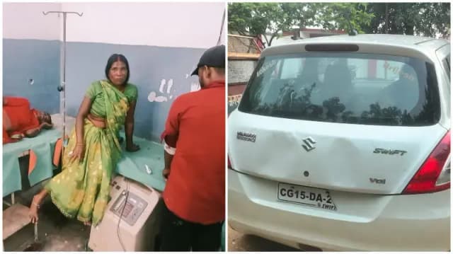 Sonbhadra News: अनियंत्रित कार की टक्कर से बाइक सवार 3 घायल, जिला अस्पताल रेफर.