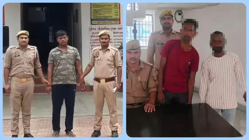 Chandauli News: जनपद पुलिस की गोतस्करों पर बड़ी कार्रवाई, एक वांछित समेत तीन आरोपी गिरफ्तार, 4 गोवंश बरामद