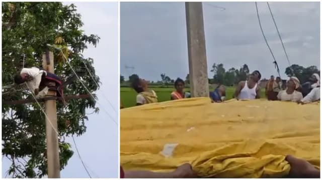 Sonbhadra News बिजली विभाग की कथित लापरवाही से युवक करंट की चपेट में, ग्रामीणों ने बचाई जान.