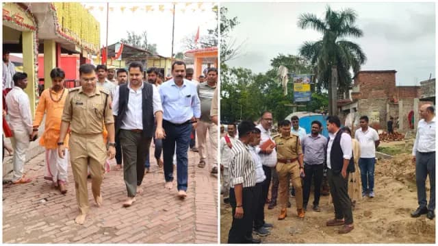 Sonbhadra News: शिवद्वार में कांवड़ यात्रा की तैयारियों का डीएम-एसपी ने लिया जायजा, गंदगी पर जताई नाराजगी.