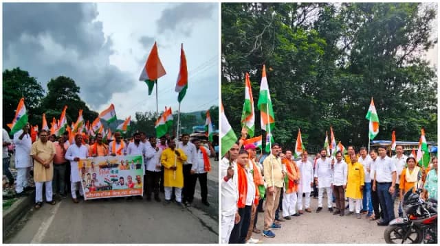 Sonbhadra News: शक्तिनगर में उमड़ा राष्ट्रप्रेम, तिरंगा यात्रा में गूंजे भारत माता के जयकारे.