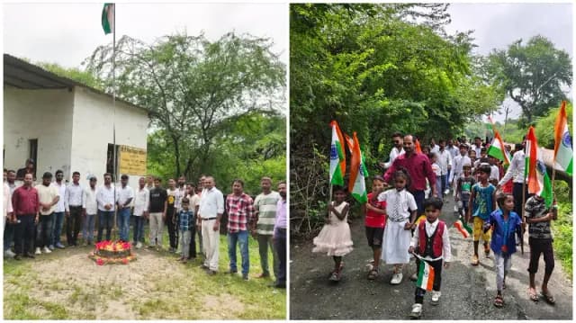 Sonbhadra News: तिरंगे के साथ गांधी धाम में निकली प्रभात फेरी, देशभक्ति के नारों से गूंजा गांव.