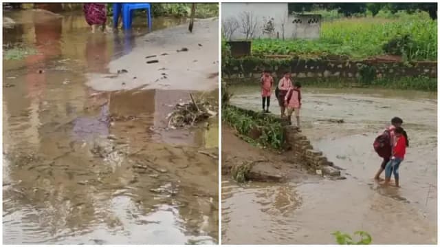 Sonbhadra News: मूसलाधार बारिश से तबाही, पुलिया टूटी और गांवों का संपर्क कटा.