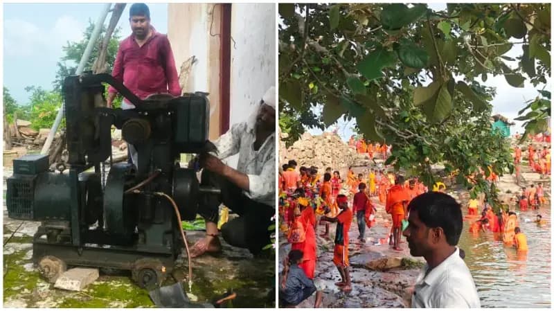 Sonbhadra News: विजयगढ़ दुर्ग के रामसरोवर पर श्रद्धालुओं के लिए सुविधाएं सुदृढ़, साफ-सफाई और प्रकाश व्यवस्था पूरी.