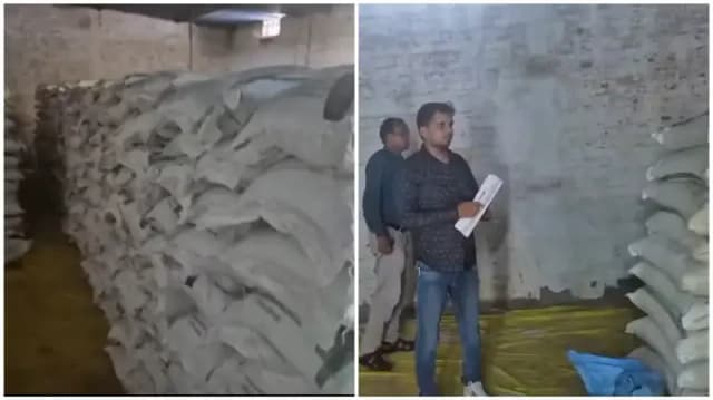 Sonbhadra News: कालाबाजारी के शक में आरके सेल्स के गोदाम पर छापा, 450 बोरा चीनी बरामद; दस्तावेज नहीं मिलने से हड़कंप.