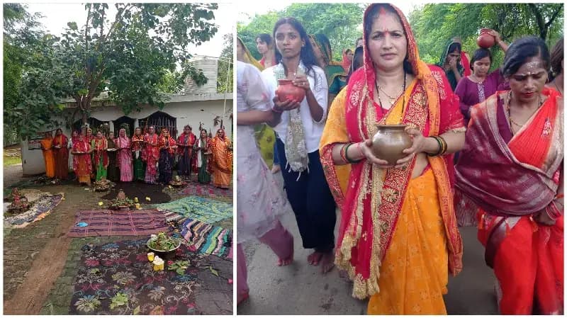 Sonbhadra News: 108 कन्याओं ने निकाली कलश यात्रा, 12 ज्योतिर्लिंगों का किया जलाभिषेक.