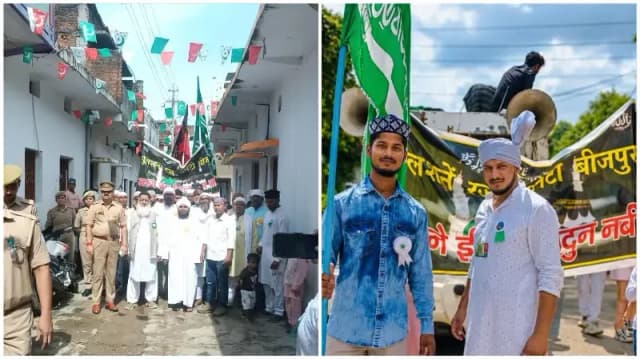 Sonbhadra News: बीजपुर में गूंजा जश्ने ईद मिलाद-उन-नबी, जुलूस-ए-मोहम्मदी में उमड़ा जनसैलाब; अमन-भाईचारे का दिया संदेश.