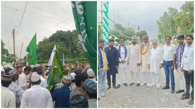 Sonbhadra News: ओबरा में जश्ने ईद मिलाद-उन-नबी पर निकली भव्य रैली, अमन-भाईचारे का दिया संदेश.