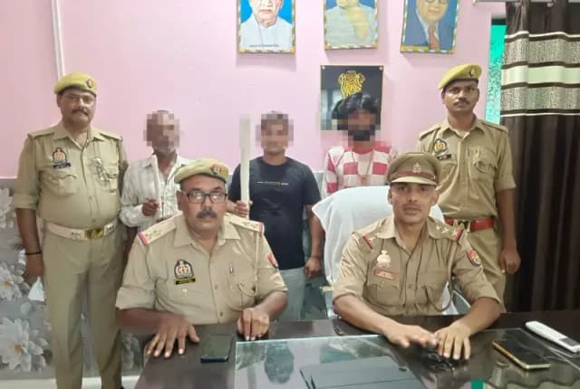Chandauli News: हत्या के प्रयास के मामले में तीन गिरफ्तार, लाठी-डंडे बरामद.